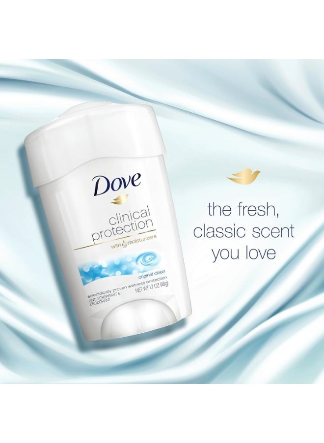 Dove Clinical Protection Antiperspirant - Original Clean (48 g) - Image 4